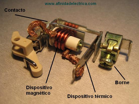 Ambos dispositivos se complementan en su acci�n de protecci�n, el magn�tico para los cortocircuitos y el t�rmico para las sobrecargas. 