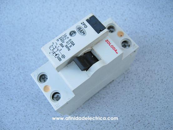Interruptor diferencial Zoloda ZPD 