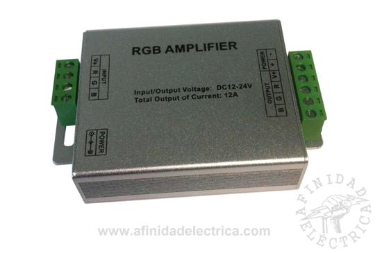 En el caso de que se utilicen tiras tipo RGB largas, se debe utilizar un amplificador con sendas fuentes de alimentaci�n.